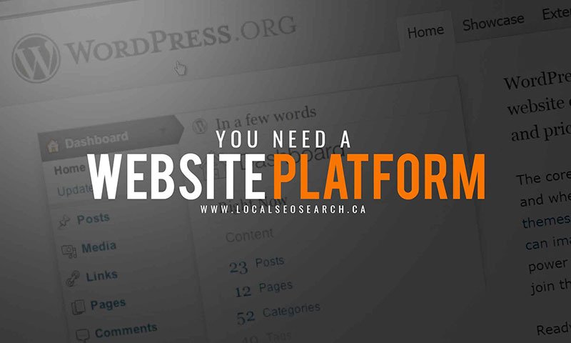 you need a website platform