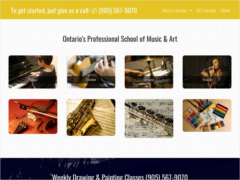 Ontario’s Professional School of Music & Art
