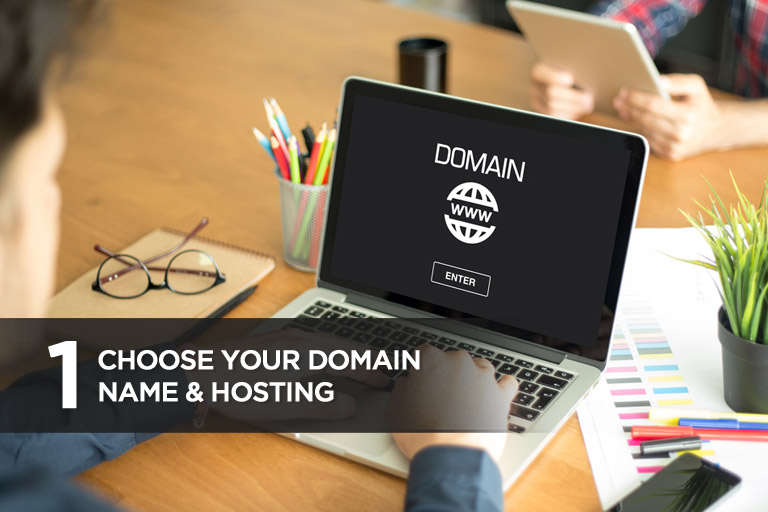 1. Choose Your Domain Name & Hosting