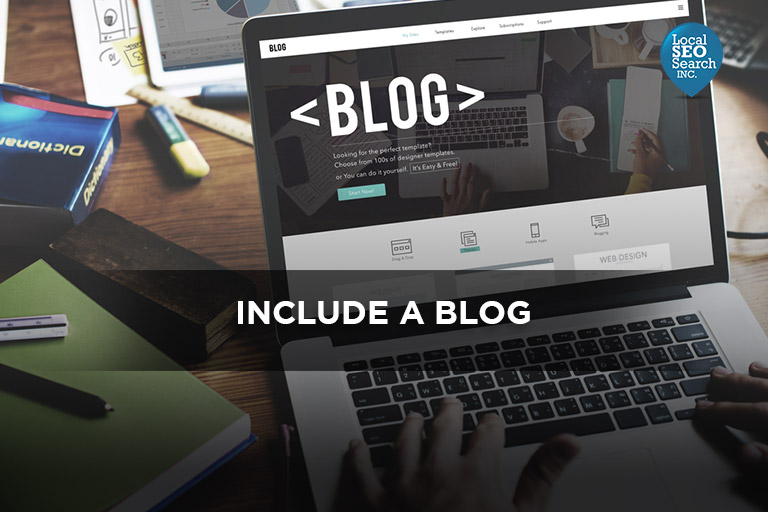 Include A Blog 