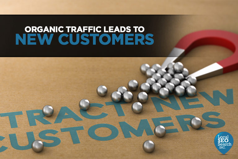 Organic traffic leads to new customers