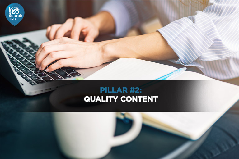 Pillar n.  2: quality content