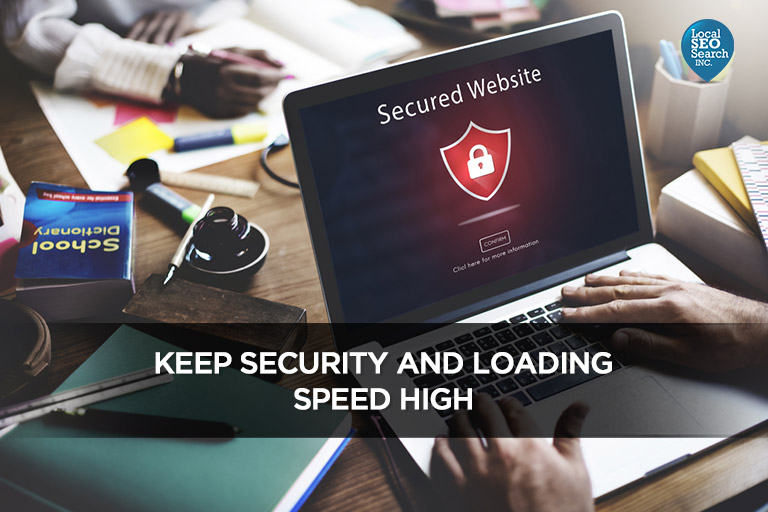 Keep security and upload speed high