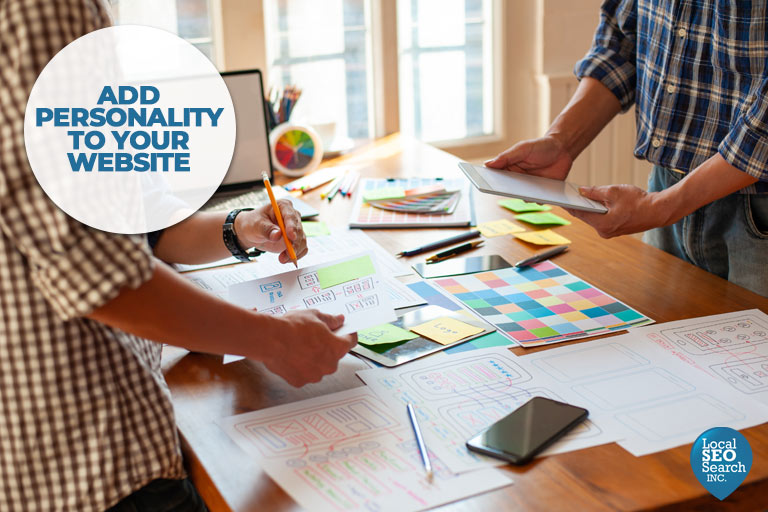 Add personality to your website