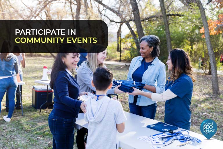 Participar en eventos comunitarios
