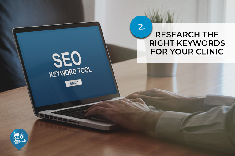 2. Research the Right Keywords for Your Clinic